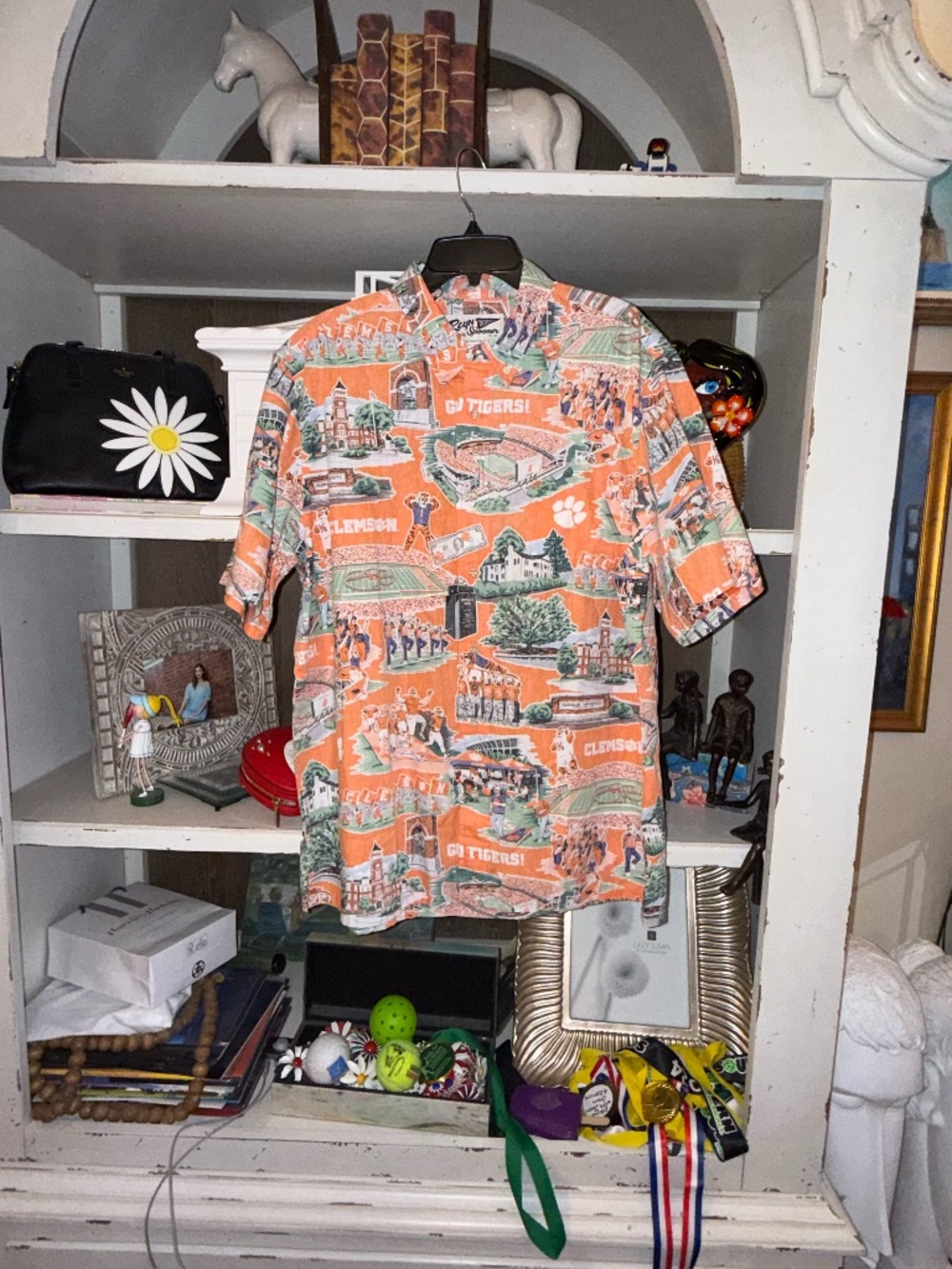 Reyn Spooner  Clemson button up shirt tailgate fan  scenic game day XL go tigers - Picture 2 of 6